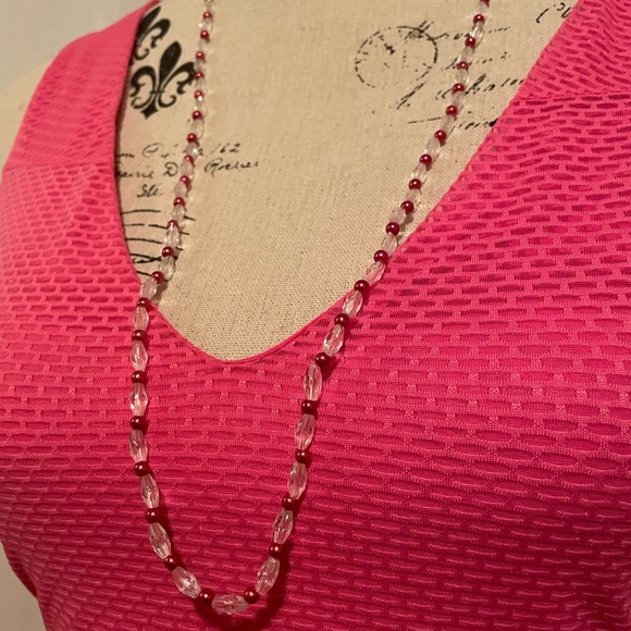 Champagne Long Beaded Necklace - Picture 6 of 8